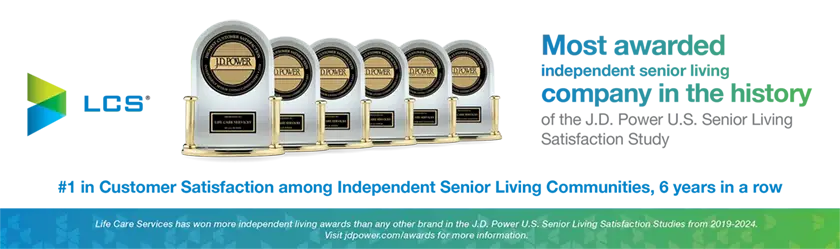 JD Power winner third year in a row for independent senior living