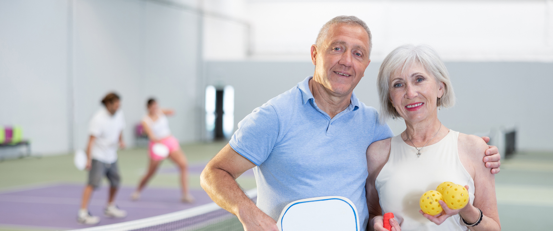 iStock-1487175434_1920x1080 A senior couple playing pickleball